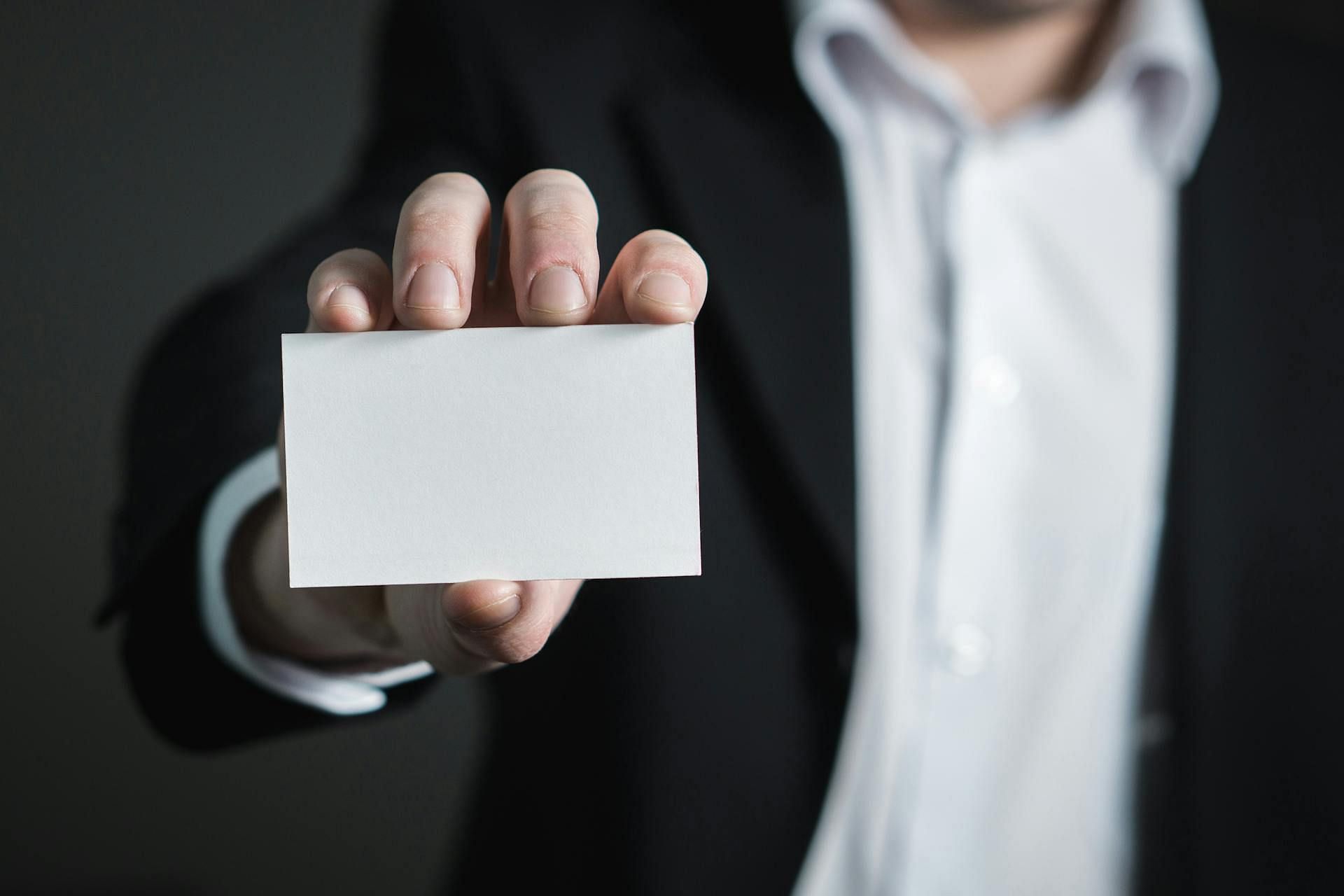 Robert Ford was known to provide his business cards to constituents during his political career (Image via Pexels)